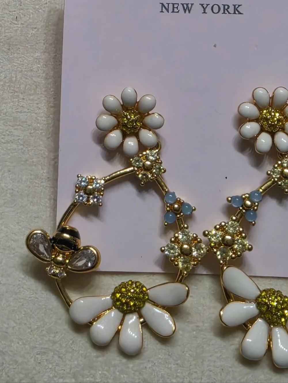 kate spade Dazzling Daisies Statement Hoops